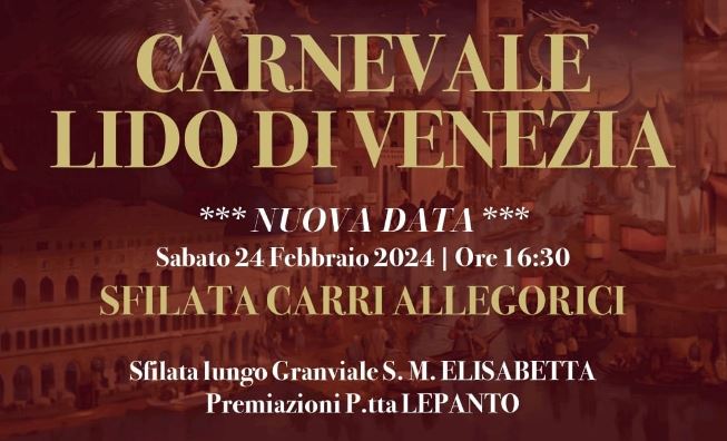 Grafica con titolo dell'evento e informazioni