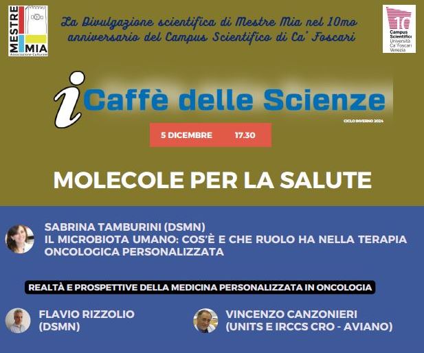 Grafica con titolo dell'evento, loghi e informazioni