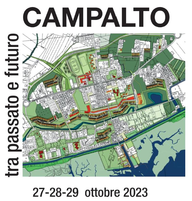 Planimetria di Campalto con, in alto, a sx e in basso, titolo e date dell'evento