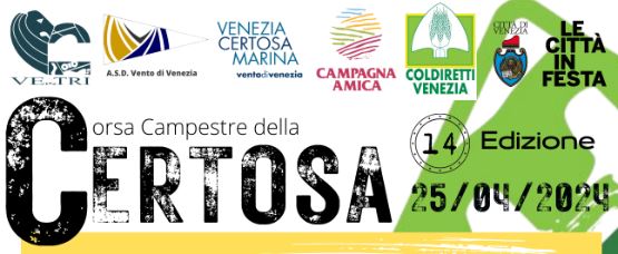 Grafica con titolo dell'evento e loghi