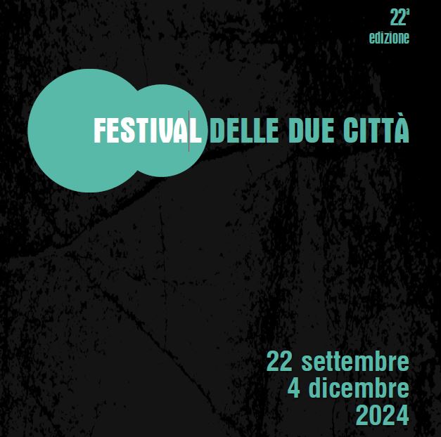 Grafica con titolo dell'evento e data