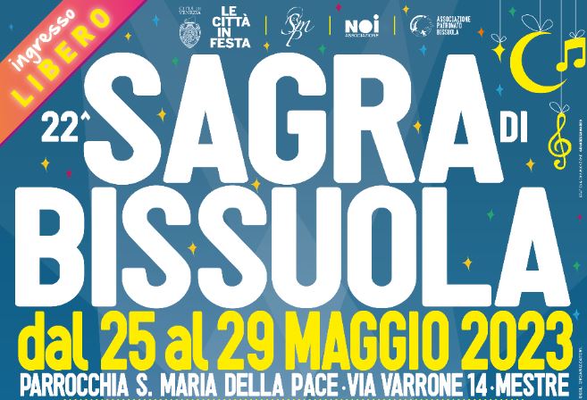 Grafica con scritta "Sagra di Bissuola"