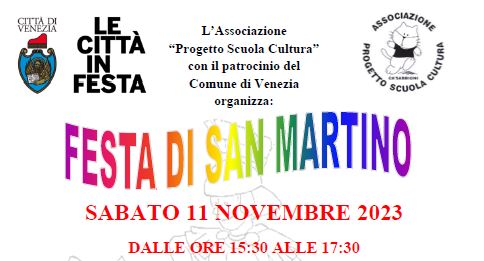 Elaborazione grafica della scritta "Festa di San Martino"