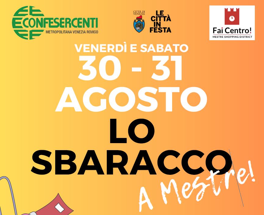 Grafica con loghi, titolo e data evento