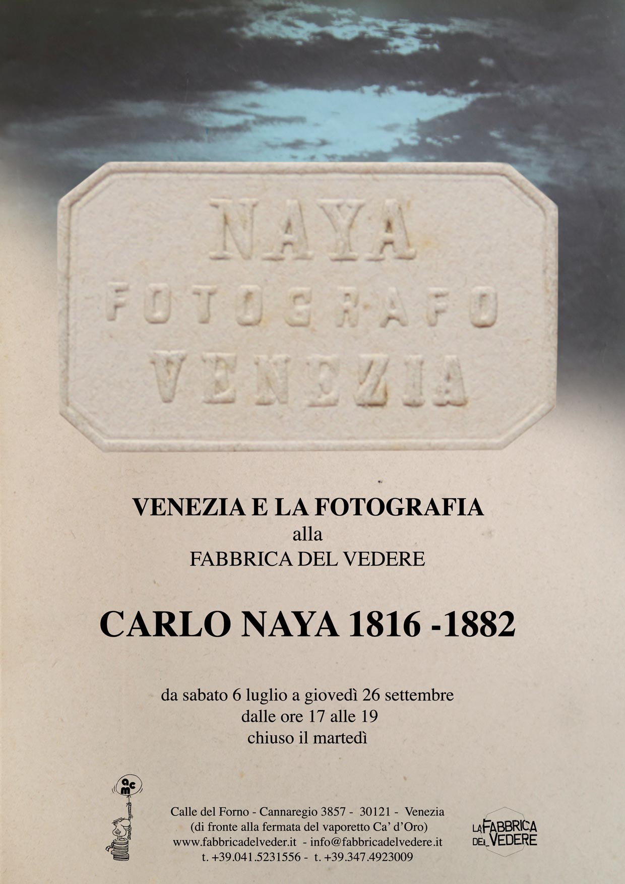 locandina mostra Carlo Naya