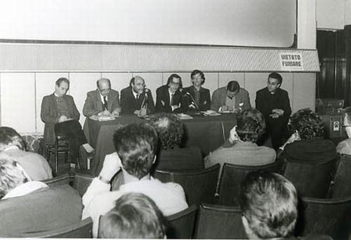 Incontro-dibattito sul film di Jean-Luc Godard Cinema Olimpia, Venezia, maggio 1985